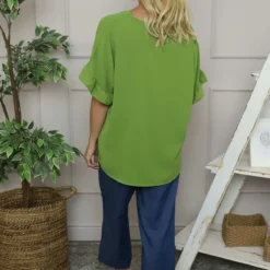 Malvina V-Neck Top Olive 9 Malvina V-Neck Top Olive -Kitandkaboodal Store IMG 5607 8a86d39f 9645 4796 87b2 dc848723636b