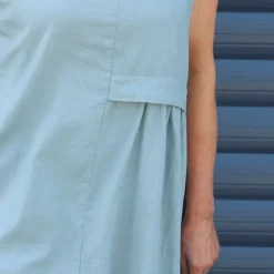 Roisin Sleeveless Linen Dress Khaki 8 Roisin Sleeveless Linen Dress Khaki -Kitandkaboodal Store IMG 5705 4b6182bf c3d7 4709 9deb f83514f5fb07