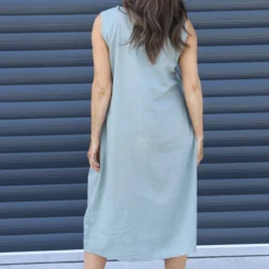 Roisin Sleeveless Linen Dress Khaki 9 Roisin Sleeveless Linen Dress Khaki -Kitandkaboodal Store IMG 5710 88e216f2 7258 4ddc aed8 bc295634d16e