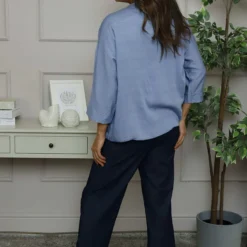 Anjou Tie Front Jacket Blue -Kitandkaboodal Store IMG 5752 7771a253 5470 48c2 93d8 03162977ac5f