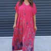 Miranda V-Neck Floral Dress Hot Pink -Kitandkaboodal Store IMG 5767 542bfeca 778e 4c46 92a1 a060023973d0