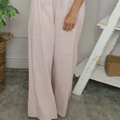 Candida Wide Leg Cotton Trousers Pink 8 Candida Wide Leg Cotton Trousers Pink -Kitandkaboodal Store IMG 5780 23738e46 c9e3 406b 89f5 bf52ad7aa7a9