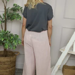 Candida Wide Leg Cotton Trousers Pink 9 Candida Wide Leg Cotton Trousers Pink -Kitandkaboodal Store IMG 5794 92de74b5 4eb7 4a8d 902a e023082afe77