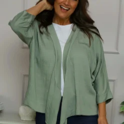 Anjou Tie Front Jacket Khaki 8 Anjou Tie Front Jacket Khaki -Kitandkaboodal Store IMG 5809 46e9be9e dcf2 417c 8bb5 f071b7f5659e