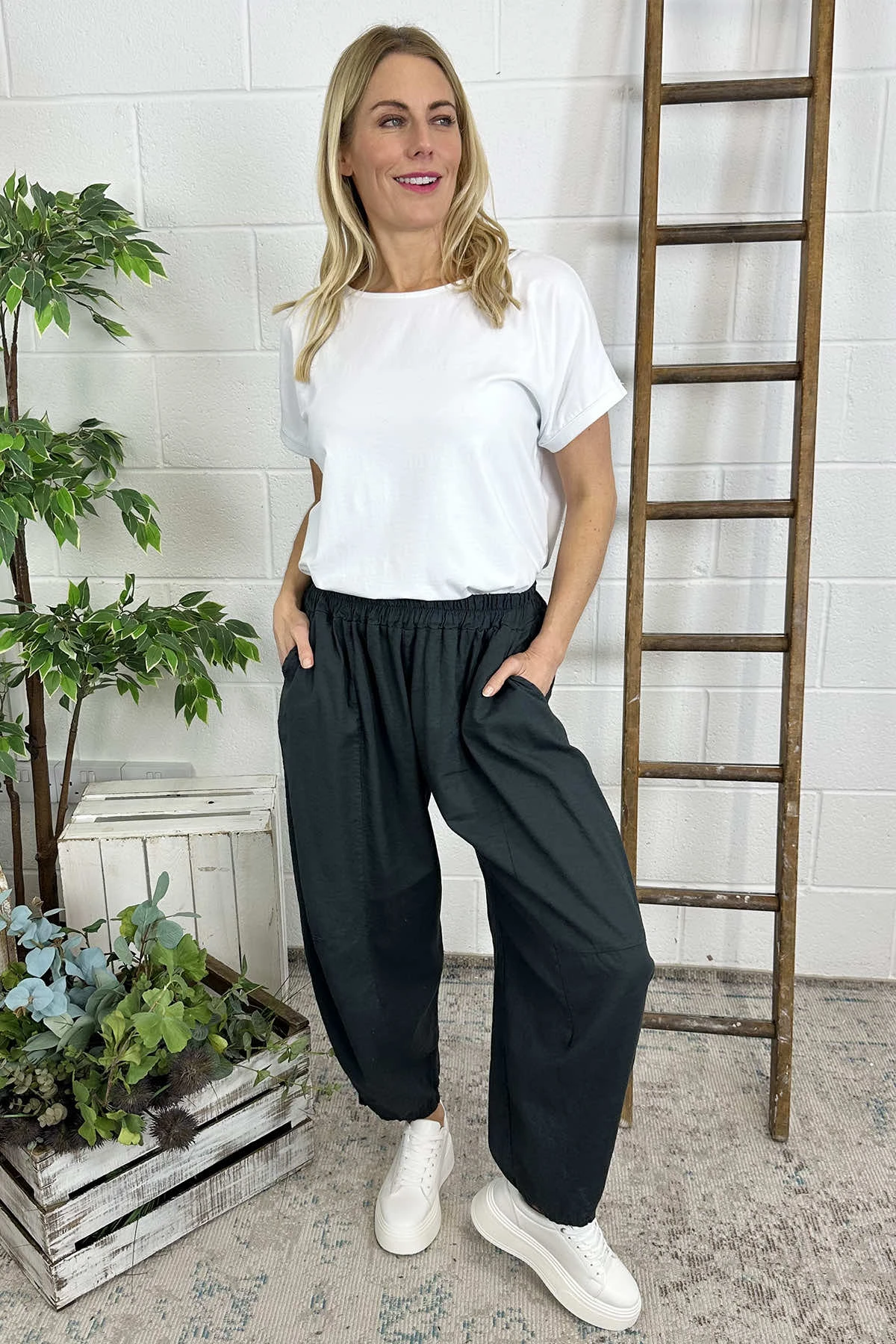 Ratana Linen Trousers Charcoal 3 Ratana Linen Trousers Charcoal