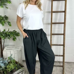 Ratana Linen Trousers Charcoal 7 Ratana Linen Trousers Charcoal -Kitandkaboodal Store IMG 5864 445abd8a d227 4d8a b780 94c543bf7a5b