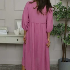 Morianna Cotton Dress Pink 9 Morianna Cotton Dress Pink -Kitandkaboodal Store IMG 5871 36dfdf9d 14b8 497f 832f fb350ab5ab55