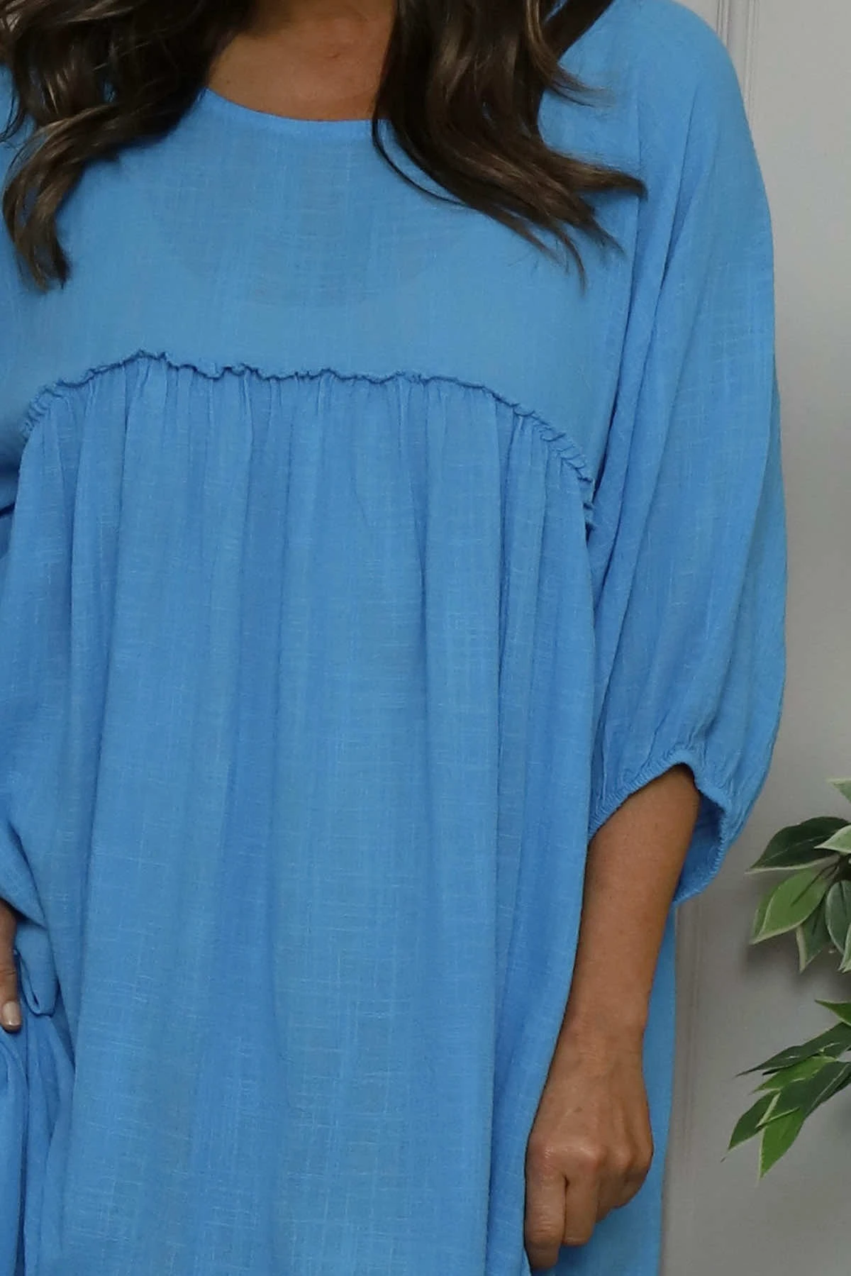 Morianna Cotton Dress Kingfisher 5 Morianna Cotton Dress Kingfisher - Image 3