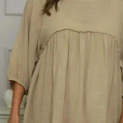 Morianna Cotton Dress Camel -Kitandkaboodal Store IMG 5903 353f409d 020d 4868 89cf 469661bc612d