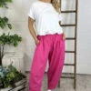 Ratana Linen Trousers Fuchsia 1 Ratana Linen Trousers Fuchsia -Kitandkaboodal Store IMG 5904 e95104fb 821b 485c 935d 46e388c64642