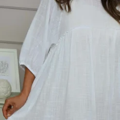 Morianna Cotton Dress White -Kitandkaboodal Store IMG 5918 82826e38 672e 4185 8355 661f8a587e9f