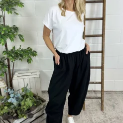 Ratana Linen Trousers Black
