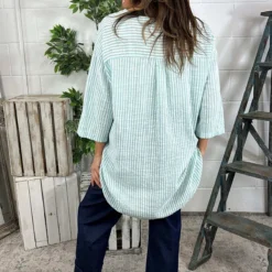 Cassia Stripe Cotton Top Mint 9 Cassia Stripe Cotton Top Mint -Kitandkaboodal Store IMG 6008 c132766d e380 4a71 983e 23439096b368