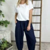 Ratana Linen Trousers Navy -Kitandkaboodal Store IMG 6017 9470ea6d ccd0 4851 a1e0 91f4efd52ca1