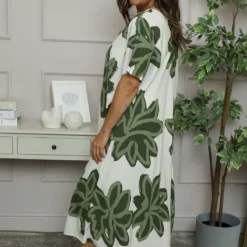 Serena Print Dress Khaki 9 Serena Print Dress Khaki -Kitandkaboodal Store IMG 6118 25547b3c 5f20 41c8 9c42 837170ec3309