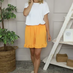 Stellina Frill Shorts Orange