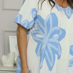 Serena Print Dress Powder Blue 8 Serena Print Dress Powder Blue -Kitandkaboodal Store IMG 6147 ea91e5e8 ff3e 456a ac82 952b8829cae0