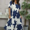 Serena Print Dress Navy -Kitandkaboodal Store IMG 6158 752b0dfa bb32 4187 bd91 033c033030f3