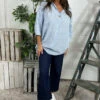 Cassia Stripe Cotton Top Light Blue 1 Cassia Stripe Cotton Top Light Blue -Kitandkaboodal Store IMG 6161 493a548e 7218 4d38 a6e7 ee60dda295c7