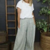 Daphne Gingham Wide Leg Trousers Khaki 2 Daphne Gingham Wide Leg Trousers Khaki -Kitandkaboodal Store IMG 6163 4058b18c f8ab 435e 9f30 20b875ae6627