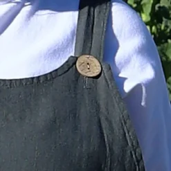 Adina Linen Pinafore Dress Charcoal -Kitandkaboodal Store IMG 6186 7f2a2077 5f4b 4c9b 912c 726e210effc5