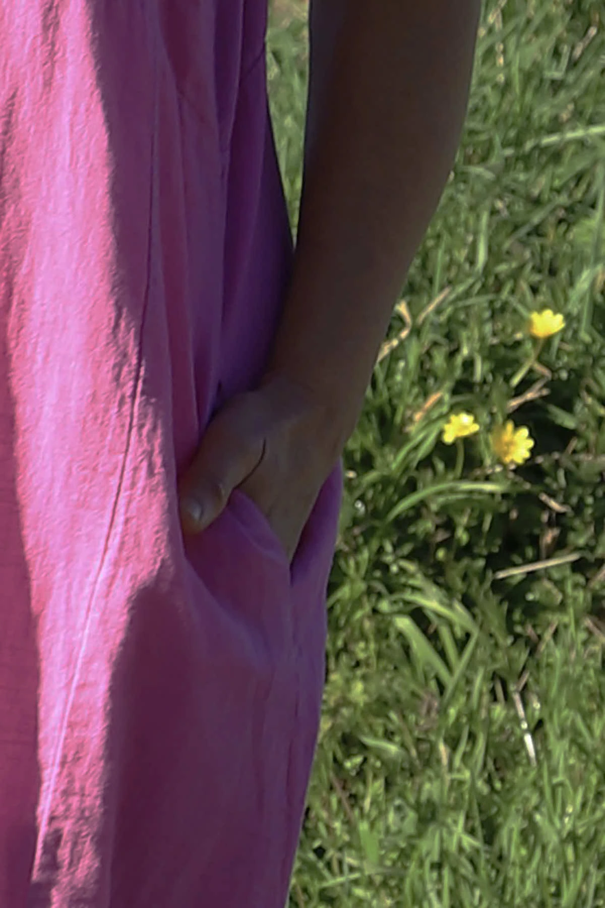 Adina Linen Pinafore Dress Pink 5 Adina Linen Pinafore Dress Pink - Image 3