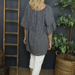 Mirella Gingham Top Black -Kitandkaboodal Store IMG 6352 bfcd2cbd c0bd 47e2 91e3 09ab5eafba7f