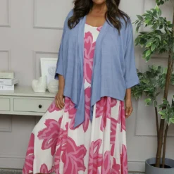 Anjou Tie Front Jacket Blue -Kitandkaboodal Store IMG 6362 4fd02a60 abbd 4038 82dd f850bdb8d307