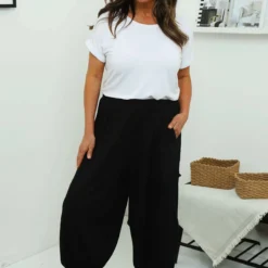 Lilibet Linen Trousers Black