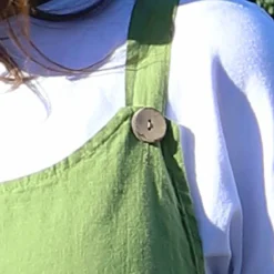 Adina Linen Pinafore Dress Olive 8 Adina Linen Pinafore Dress Olive -Kitandkaboodal Store IMG 6425 e1dadd82 aac0 4e5d be9c 83c58e19ce7f