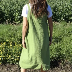 Adina Linen Pinafore Dress Olive 9 Adina Linen Pinafore Dress Olive -Kitandkaboodal Store IMG 6439 1ff14ecc 0b25 44d0 b858 14e11adda2bf