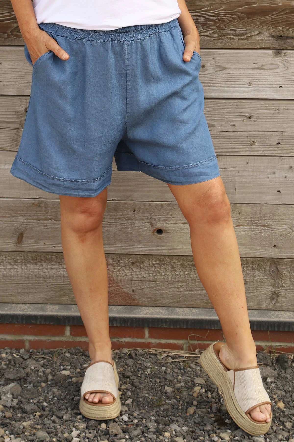 Rosemary Denim Shorts Mid Denim 4 Rosemary Denim Shorts Mid Denim - Image 2
