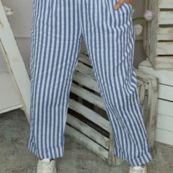 Auden Stripe Trousers Blue 8 Auden Stripe Trousers Blue -Kitandkaboodal Store IMG 6535 cce6cb55 38df 4d91 9154 5e2d7785bff6