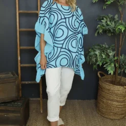 Federica Print Frill Cotton Top Kingfisher 7 Federica Print Frill Cotton Top Kingfisher -Kitandkaboodal Store IMG 6553 a1e51386 bd58 4838 a455 202f4ba533b4