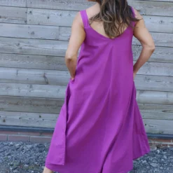 Tiffany Linen Dress Purple -Kitandkaboodal Store IMG 6557 b76b6670 19fb 4e28 8404 32296009332d