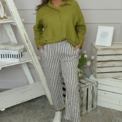Auden Stripe Trousers Mocha