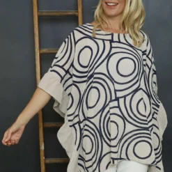 Federica Print Frill Cotton Top Stone 7 Federica Print Frill Cotton Top Stone -Kitandkaboodal Store IMG 6602 de36076c fc00 4917 ac03 acb889c973cc