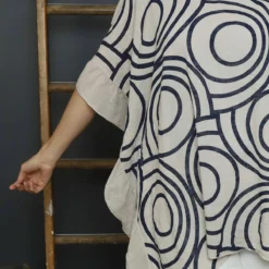 Federica Print Frill Cotton Top Stone 8 Federica Print Frill Cotton Top Stone -Kitandkaboodal Store IMG 6605 6e337a63 7b23 4c18 9382 d8dac5d9561c