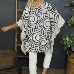 Federica Print Frill Cotton Top Stone 9 Federica Print Frill Cotton Top Stone -Kitandkaboodal Store IMG 6612 0a2ca906 638e 4e07 9583 0785f5fd9a30