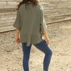 Isolde Linen Top Khaki -Kitandkaboodal Store IMG 6623 f3d8173a ceb4 45bf a7de b1cccbefda1a