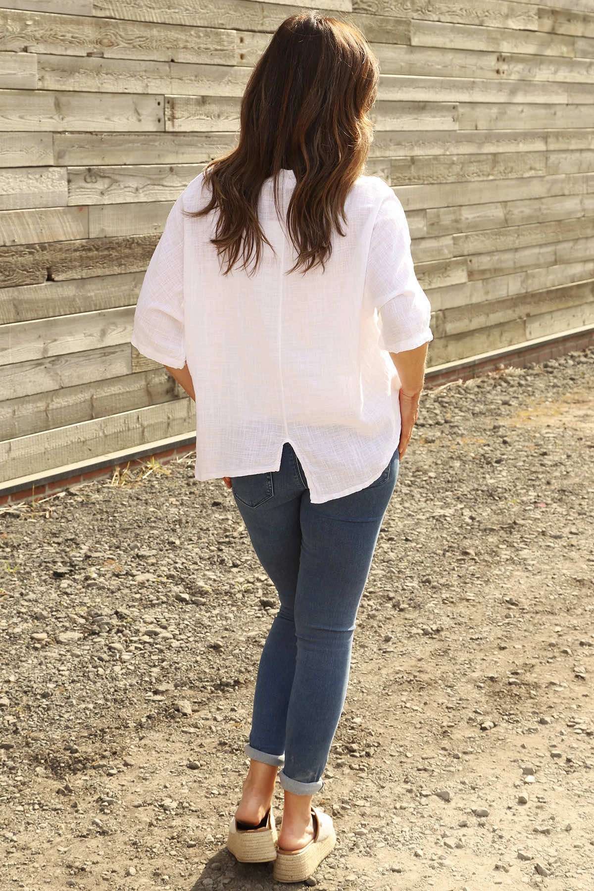 Isolde Linen Top White 6 Isolde Linen Top White - Image 4