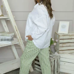 Auden Stripe Trousers Green 9 Auden Stripe Trousers Green -Kitandkaboodal Store IMG 6638 98014b55 912a 473f b2a0 ab8b8e475b47