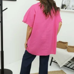 Samaya Linen Top Fuchsia 9 Samaya Linen Top Fuchsia -Kitandkaboodal Store IMG 6676 f2a9c11b 25fe 4d25 b068 58d1e4fba8f7