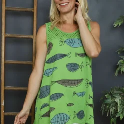 Gilda Pisces Sleeveless Cotton Top Green -Kitandkaboodal Store IMG 6682 7c6919fe 6609 43c0 87d7 c82e9a48e7ca