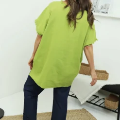 Samaya Linen Top Green -Kitandkaboodal Store IMG 6696 b66837aa 54c5 4299 9a97 0dcb4742aca4