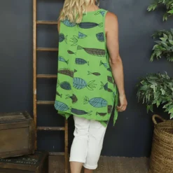 Gilda Pisces Sleeveless Cotton Top Green -Kitandkaboodal Store IMG 6697 ee8ea0bb de71 47c4 9b12 9fbdd3629b3b