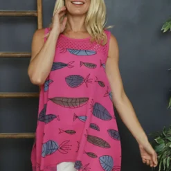 Gilda Pisces Sleeveless Cotton Top Fuchsia 7 Gilda Pisces Sleeveless Cotton Top Fuchsia -Kitandkaboodal Store IMG 6710 0d9d4504 a1c8 4ee7 bb71 54cde92feaf5