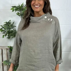 Bradley Linen Top Mocha -Kitandkaboodal Store IMG 6749 aead1e3c 4193 4336 aae4 975e698733d6