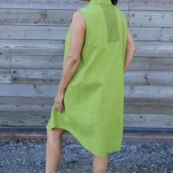 Solaine Sleeveless Linen Dress Olive -Kitandkaboodal Store IMG 6752 fe90c9fc e7a8 4516 bda0 cacd9365e0df