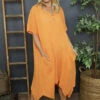 Viliana Cotton Dress Orange 1 Viliana Cotton Dress Orange -Kitandkaboodal Store IMG 6791 08b90a1d bd4a 4c6c 9e88 29f9c44d36f9